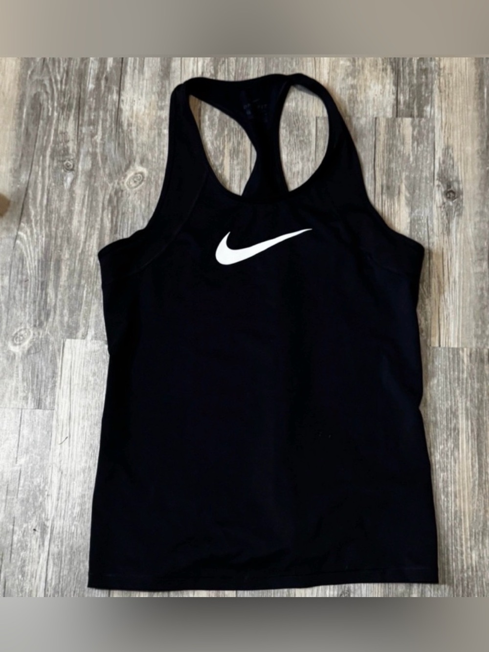 Nike Black Dri-FIT Racerback Tank Top Size Medium